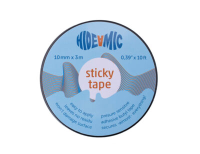 Hide a mic sticky tape