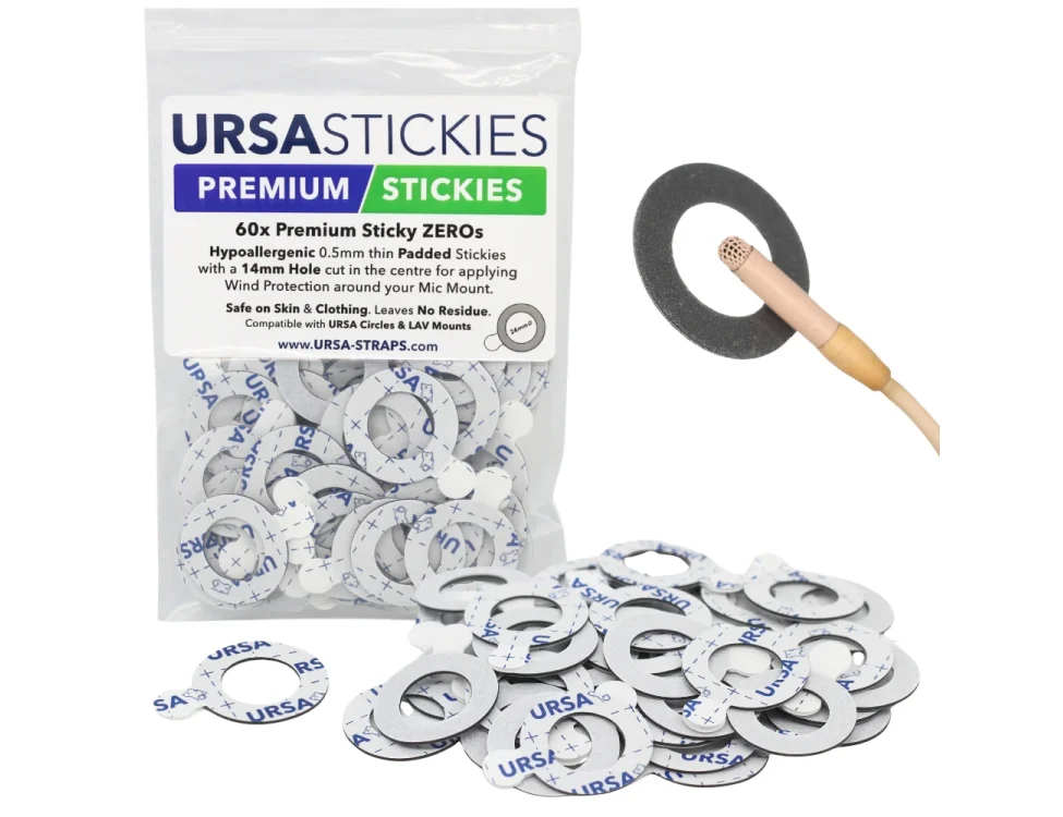 Ursa Premium stickies zero's adesivo con forro centrale per fissare i lavalier